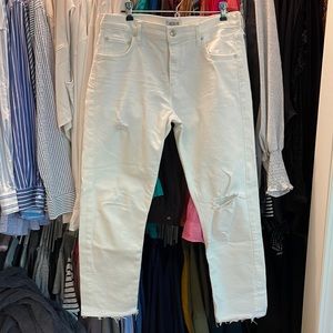 AGolde premium white denim pants. EUC worn once